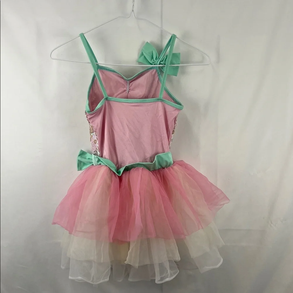 Girl’s Ballet Tutu - Leotard - Sequins - Pink, Mint Green White - Size 6?